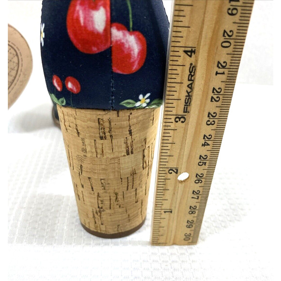 Jessica Simpson Heels Womens Size 6 Cherries Strawberries Open Toe Ankle Strap - Picture 12 of 14